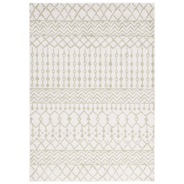 Langley Street Lorenco Performance Ivory / Sage Rug Wayfair Canada